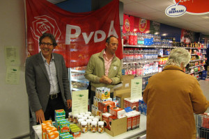 Voedselbankactie PvdA-Hoorn groot succes